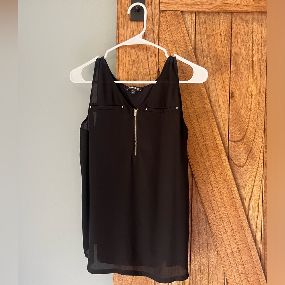 Express Black Sleeveless Tank Top